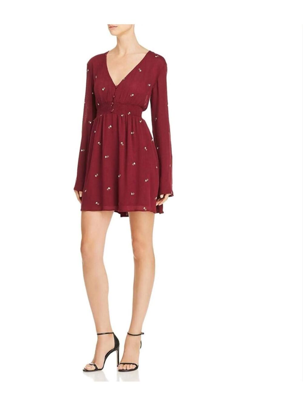 En Crème long-sleeve smocked mini dress (runs big) summer spring cottage Core